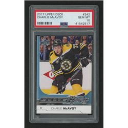 2017-18 Upper Deck #242 Charlie McAvoy YG RC (PSA 10)