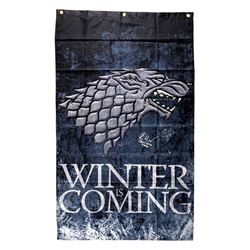 Isaac Hempstead Wright Signed "Game Thrones" 30x50 Winter is Coming Banner Inscribed "Three-Eyed Rav