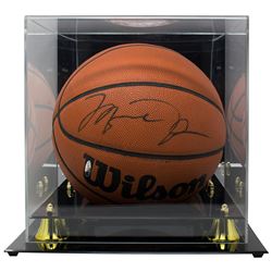 Michael Jordan Signed Wilson Basketball with Display Case (UDA Hologram)