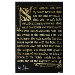 Kit Harington Signed "Game of Thrones" 24x36 Nights Watch Oath Poster (Radtke COA)