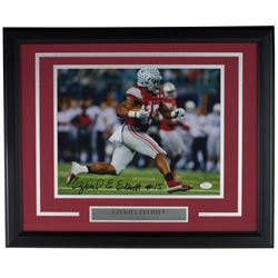 Ezekiel Elliott Signed Ohio State Buckeyes 16x20 Custom Framed Photo Display (JSA COA)