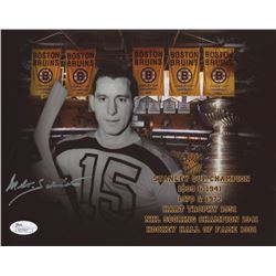 Milt Schmidt Signed Boston Bruins 8x10 Photo (JSA COA)