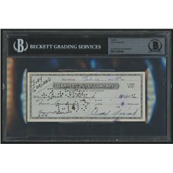 Judy Garland Signed 1952 Personal Bank Check (BGS Encapsulated)