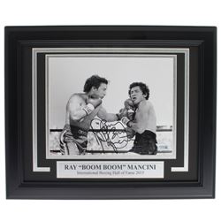 Ray Boom Boom Mancini Signed 11x14 Custom Framed Photo Display (Fanatics Hologram)