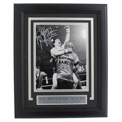 Ray "Boom Boom" Mancini Signed 11x14 Custom Framed Photo Display (Fanatics Hologram)
