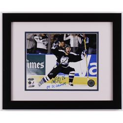 Martin St. Louis Signed Tampa Bay Lightning 13x16 Custom Framed Photo Display Inscribed "04 SC Champ