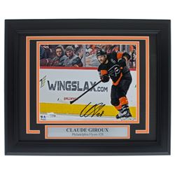 Claude Giroux Signed Philadelphia Flyers 11x14 Custom Framed Photo Display (Fanatics Hologram)