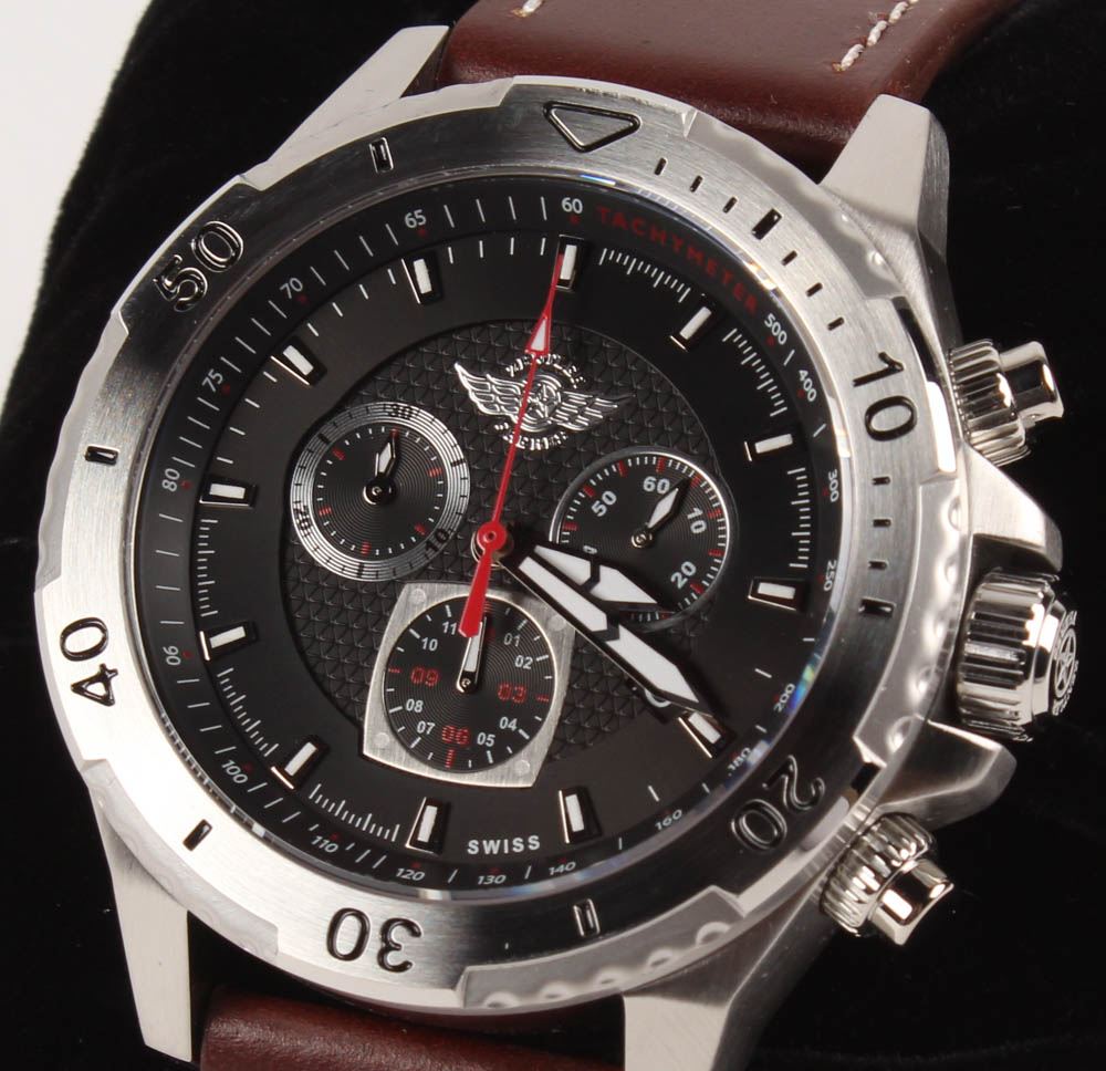 Zentler freres rodan men's chronograph watch Clearance