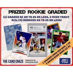 The Card Craze â€œPrized Rookie Gradedâ€ Mystery Pack (1 in 2 Packs includes $100-$500 1/1 Rookie)