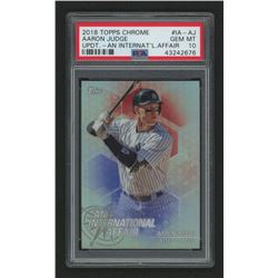 2018 Topps Chrome Update An International Affair #IAAJ Aaron Judge (PSA 10)