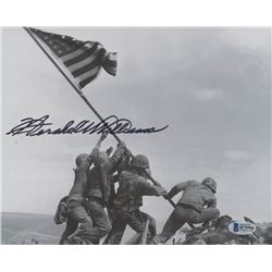 Hershel W. Williams Signed "Raising the Flag on Iwo Jima" 8x10 Photo (Beckett COA)