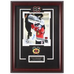 Teuvo Teravainen Signed Chicago Blackhawks 17x23 Custom Framed Photo Display (Your Sports Memorabili