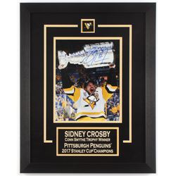 Sidney Crosby Signed Pittsburgh Penguins 16x20 Custom Framed Photo (Frameworth COA)