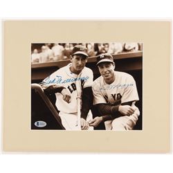 Joe DiMaggio  Ted Williams Signed 11x14 Custom Matted Photo Display (Beckett LOA)