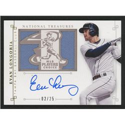 2014 Panini National Treasures Players Choice Signature Die Cuts #16 Evan Longoria