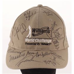 Williams World Challenge Golf Hat Signed by (13) with Tiger Woods, Phil Mickelson, Vijay Singh, Mark
