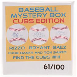 Baseball Cubs Edition Mystery Box - Autographed Baseball Series, Find the Cubs!