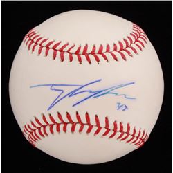 Tyler Skaggs Signed OML Baseball (Beckett COA)