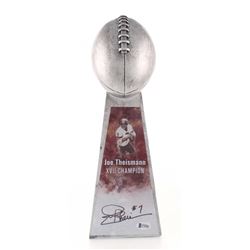 Joe Theismann Signed Large Lombardi Trophy (Beckett COA)