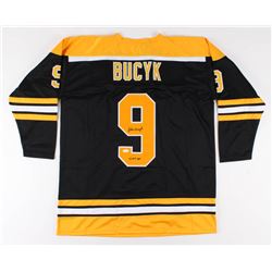 Johnny Bucyk Signed Boston Bruins Jersey Inscribed "H.O.F. 1981" (JSA COA)
