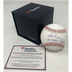 Pete Alonso Signed OML Baseball Inscribed "MLB Debut 3/28/19" (Fanatics Hologram)