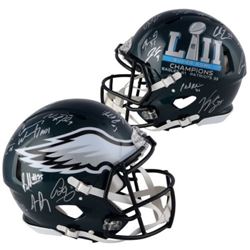 2017 Philadelphia Eagles Super Bowl LII Authentic On-Field Full-Size Speed Helmet Team-Signed by (20