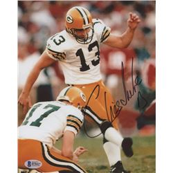 Chris Jacke Signed Green Bay Packers 8x10 Photo (Beckett COA)