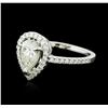 Image 1 : 18KT White Gold 1.06 ctw Diamond Ring