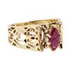 Image 1 : 0.50 ctw Ruby Ring - 14KT Yellow Gold