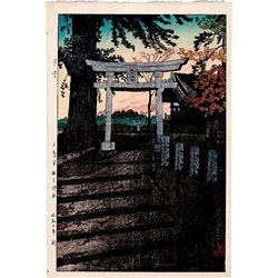 KASAMATSU SHIRO "EVENING SKY, SUWA SHRINE, NIPPON"