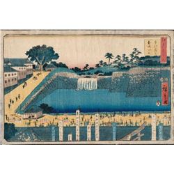 HIROSHIGE II CASTLE MOAT