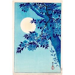 SHOSON.  MOON AND CHERRY  FIRST EDITION RARE WATANABE