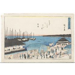 Hiroshige - "Moon Viewing at Takanawa on the Night"