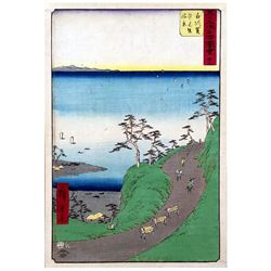 Hiroshige  -  View of Shiomizaka 