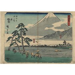 Hiroshige -  View of Mount Fuji 