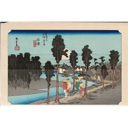 After Hiroshige -  53 Stations of the Tokaido (Hoeido Tokaido)  Series