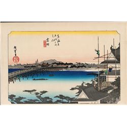 After Hiroshige - "53 Stations of the Tokaido (Hoeido Tokaido)" Series