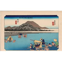 After Hiroshige -  53 Stations of the Tokaido (Hoeido Tokaido)  Series