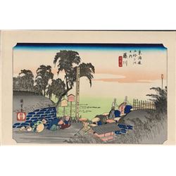 After Hiroshige -  53 Stations of the Tokaido (Hoeido Tokaido)  Series