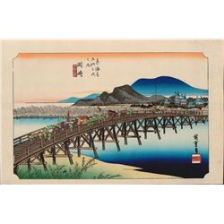 After Hiroshige -  53 Stations of the Tokaido (Hoeido Tokaido)  Series