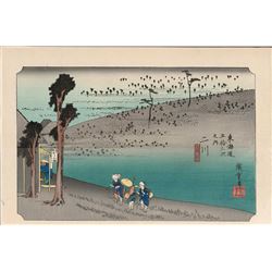 After Hiroshige -  53 Stations of the Tokaido (Hoeido Tokaido)  Series