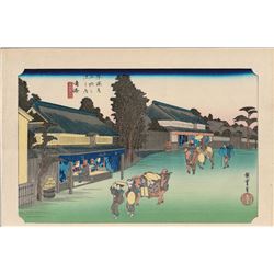 After Hiroshige -  53 Stations of the Tokaido (Hoeido Tokaido)  Series