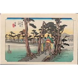 After Hiroshige -  53 Stations of the Tokaido (Hoeido Tokaido)  Series