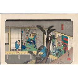 After Hiroshige - "53 Stations of the Tokaido (Hoeido Tokaido)" Series