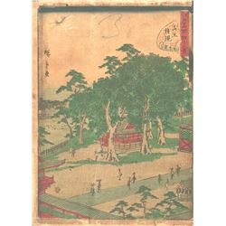 Original Hiroshige II (1826 - 1869) Japanese Woodblock Print