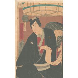 Original Chikanobu (1838 - 1912) Japanese Woodblock Print