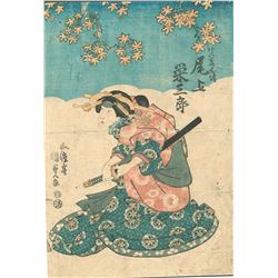 Original Toyokuni III/Kunisada (1786 - 1864) Japanese Woodblock Print