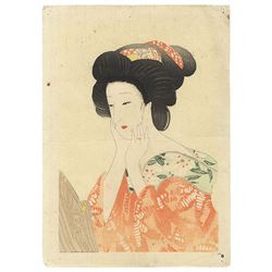 Original Eiho Hirezaki (1881 - 1970) Japanese Woodblock Print