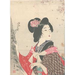 Original Meiji era Japanese Woodblock Print