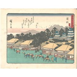 After Hiroshige - "53 Stations of the Tokaido (Hoeido Tokaido)" Series